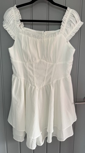 Ladies white cream floaty - white,