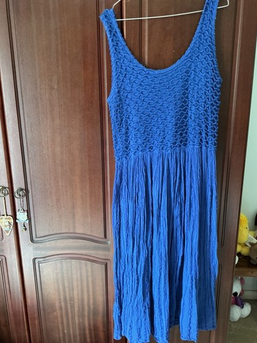 Ladies blue summer - ladies, dress