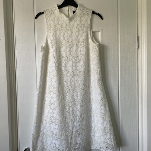 Ladies cream lace sleeveless - cream,