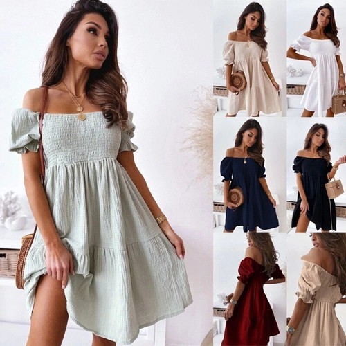 Womens summer ruffle dress - womens,