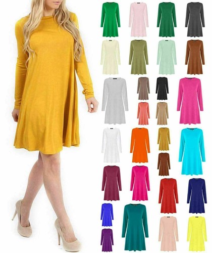 Womens long sleeve - plain, swing