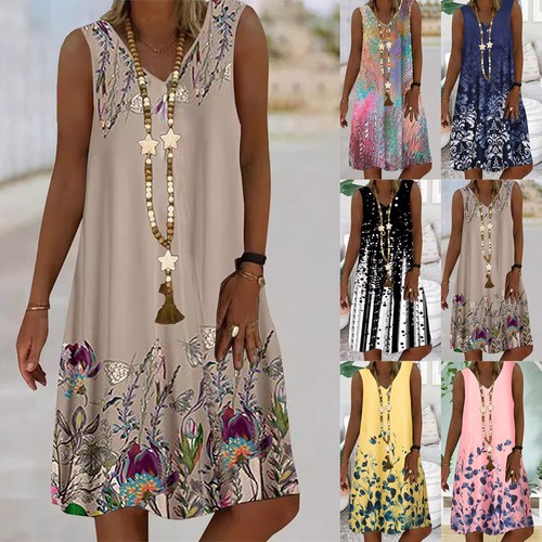 Ladies summer neck - v-neck, floral